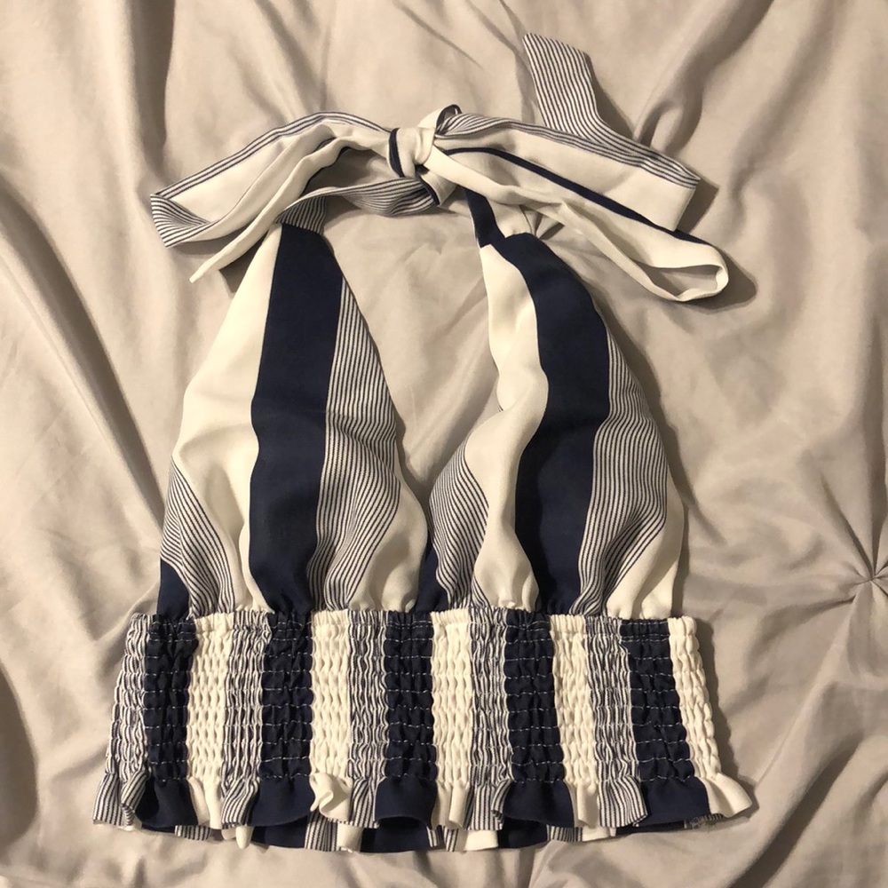 Halter crop top worn once
